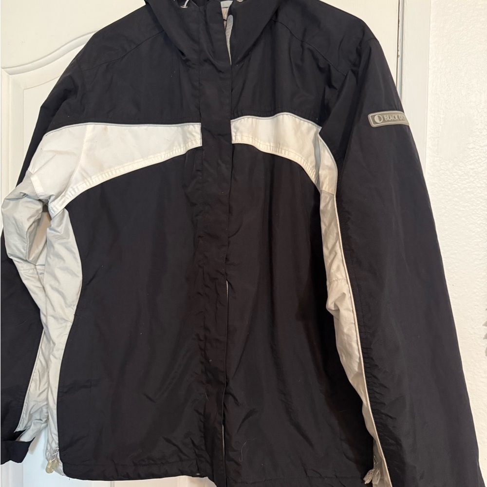 Women black dot jacket